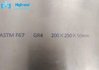 Gr4 Titanyum Plaka ASTM F67 UNS R50700 Tıbbi Titanyum Levha