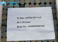 İmplant Diski Astm F136 Titanyum ISO 5832 Düz Yuvarlak Metal Diskler 2. Sınıf