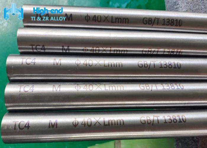 Gr5 Saf Titanyum Alaşımlı Bar Tıbbi Malzeme Dia 40mm
