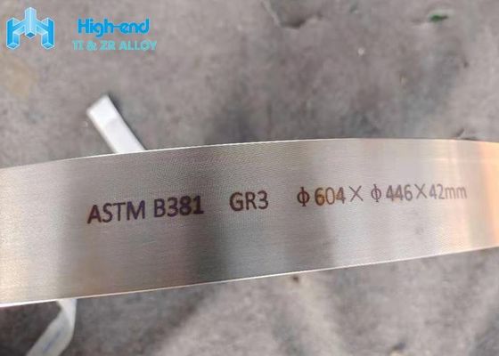 42mm GR3 Saf Titanyum Halka Tavlı Sıcak Dövme Havacılık