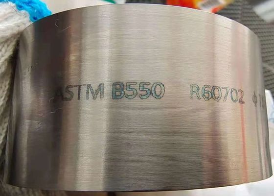 Zr 60702 Zirkonyum Dövme Yüzük ASTM B550 Dikişsiz Haddelenmiş Yüzük